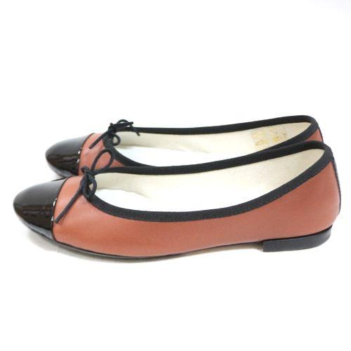 repetto 雅姫さん × レペット 2トーンコンビ フローラ 36 ブラウン