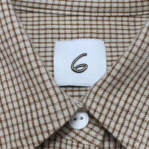 6(ROKU) ロク 25SS コットンチェックシャツ ベージュ : unstitch