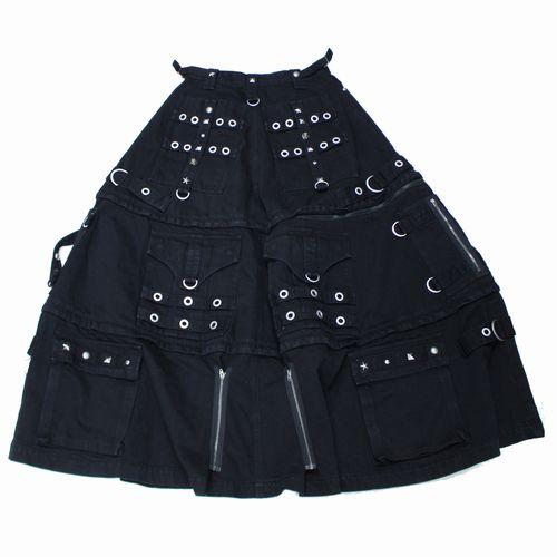 BALENCIAGA バレンシアガ 22SS Maxi River Skirt スタッズ装飾 デニム