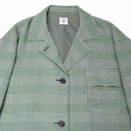 6(ROKU) ロク GLEN CHECK JACKET グレンチェックジャケット 36