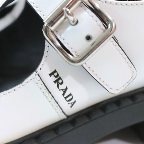 PRADA プラダ メリージェーン Tストラップ シューズ 38 1/2(約25.5cm 