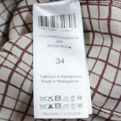 【極美品/希少】Chloe クロエ ウール混 ギンガムチェック ワンピース 40 150cm大人ガーリー ギンガムチェックワンピース/ST.ROONEY