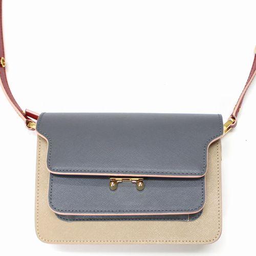MARNI マルニ TRUNK BAG MINI クロスボディバッグ グレー×ベージュ×レッド_2