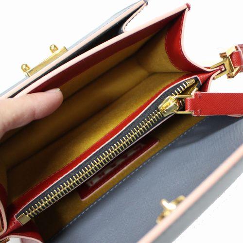 MARNI マルニ TRUNK BAG MINI クロスボディバッグ グレー×ベージュ×レッド_4