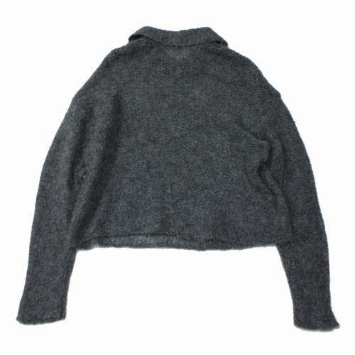 Plage プラージュ 25AW ALPACA MIX BUTTON ニット 3 グレー : unstitch