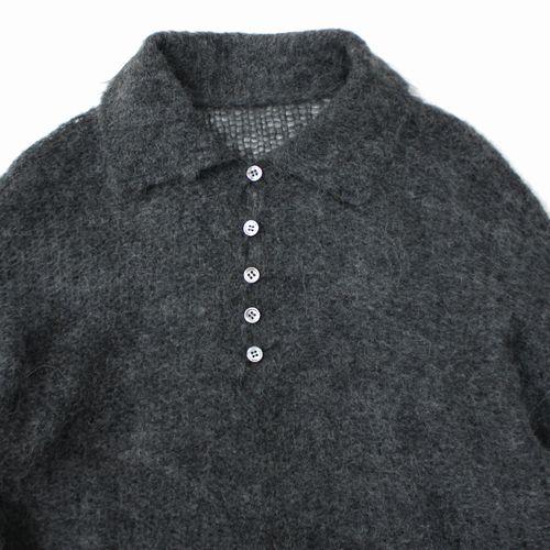 Plage プラージュ 25AW ALPACA MIX BUTTON ニット 3 グレー : unstitch