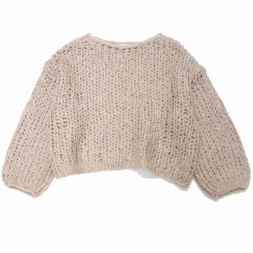 Plage プラージュ 24AW HAND KNIT ジャンボタム プルオーバー ベージュ
