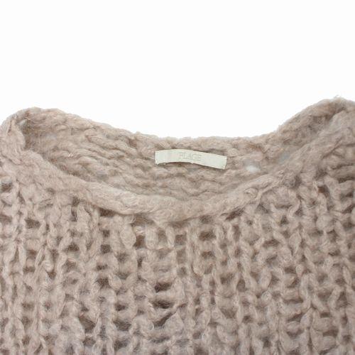 Plage プラージュ 24AW HAND KNIT ジャンボタム プルオーバー ベージュ
