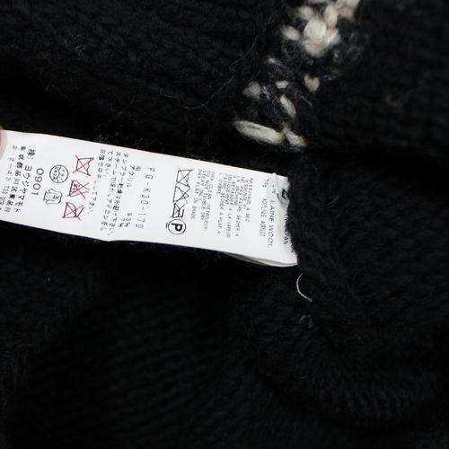 Yohji Yamamoto ヨウジヤマモト 犬柄 ニット 2 ブラック : unstitch