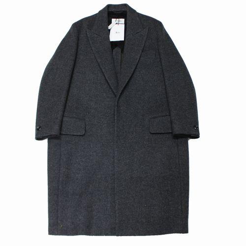 THE RERACS ザリラクス 25AW ウール チェスターコート 36 グレー