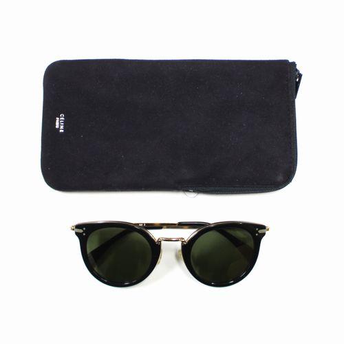 美品☆セリーヌ☆サングラス☆ブラック×ゴールド CELINE セリーヌ CL41373/S ANW 1E サングラス ブラック ゴールド