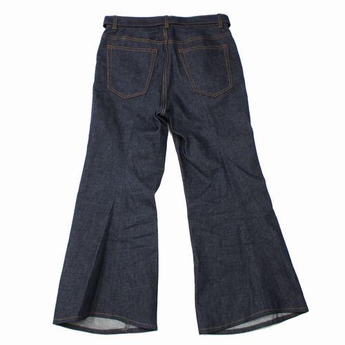 sacai サカイ ベルテッド フレア デニムパンツ 2 インディゴ