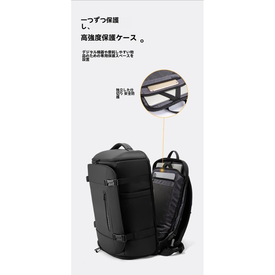 通勤用バックパック大容量リュックサックノートパソコン対応リュック出張用バッグレジャーバックパック_12