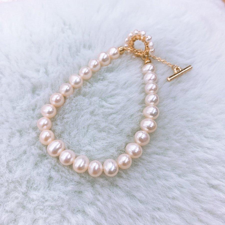 再入荷なし 淡水パールブレスレット １列 クリスマスプレゼントプレゼント記念日贈り物に ユニーライフ 通販 Yahoo ショッピング