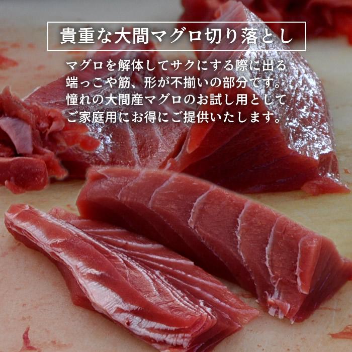 冷凍 青森県大間産天然本鮪中トロ切り落とし 500g×2パックセット uo-chuu_maguro-wc200g5