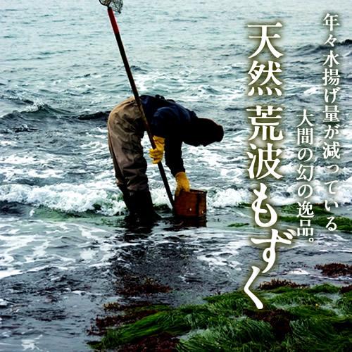もずく 大間名産 120g×3P 幻のモズク 青森県大間産 天然もずく 荒波
