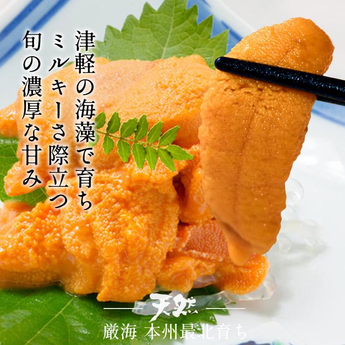 うに最終 国産極上 塩水パック 生うに90g×2個［新物］漁師の生