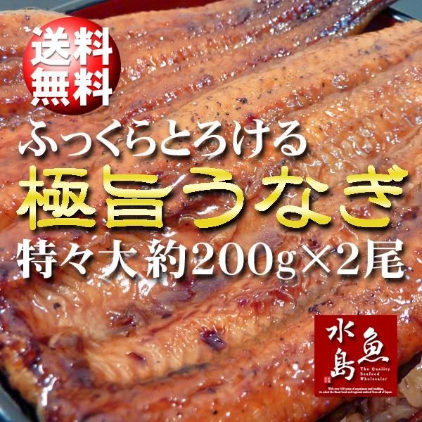 炭火焼 鰻うなぎ蒲焼き ふっくらとろける極旨ウナギ 約30cm超特大 約200g×2尾×3セット 父の日ギフト/土用丑の日/お中元 送料無料  :UG-20023:日本海の幸 新潟・魚水島 - 通販 - Yahoo!ショッピング