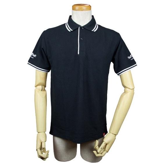 ポロシャツ 形状安定 吸水速乾 UVカット 消臭 タチウオ 魚柄 釣り メンズ  ライン入り |  | 01