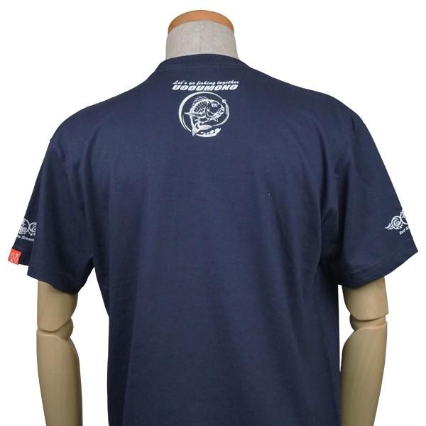 Tシャツ メンズ 半袖 厚手 ネイビー マダイ 魚柄 釣り 6.2oz｜uooumono-pro｜05