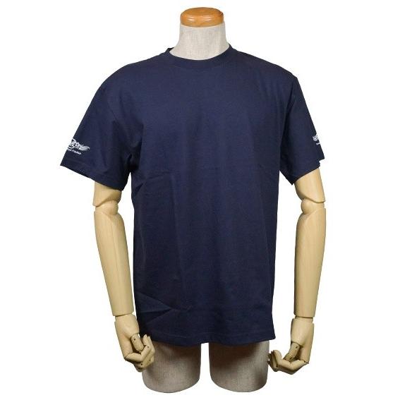 Tシャツ メンズ 半袖 厚手 ネイビー カワハギ 魚柄 釣り 6.2oz |  | 01
