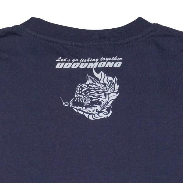 Tシャツ メンズ 半袖 厚手 ネイビー カワハギ 魚柄 釣り 6.2oz｜uooumono-pro｜04