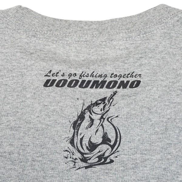 Tシャツ メンズ 半袖 極厚 グレー シーバス 魚柄 釣り 7.1oz |  | 03