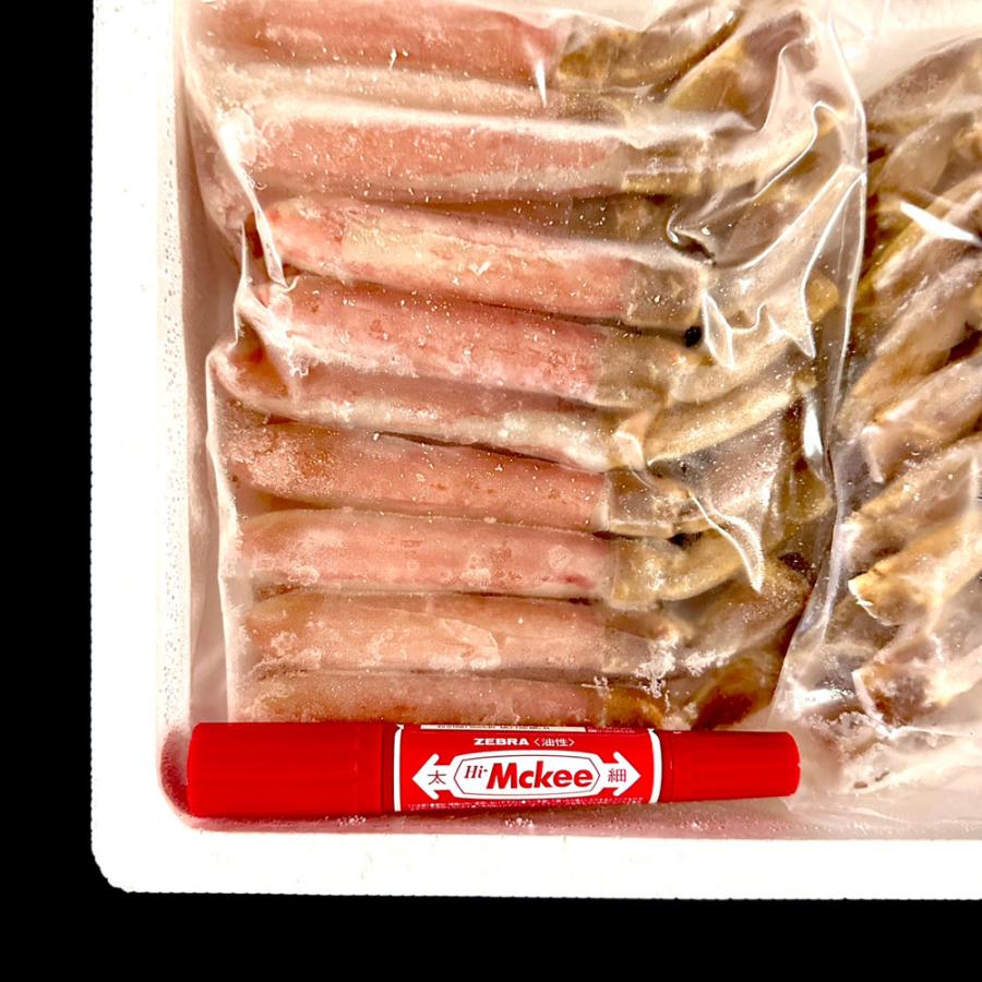 生ずわいがに ぐるむき 1kg (500g×2P) 40本入 太脚 大サイズ かに カニ 蟹 生食可能 蟹刺し 歳末 お歳暮 年末グルメ 贈答 迎春 | おさかな問屋 魚奏 | 18