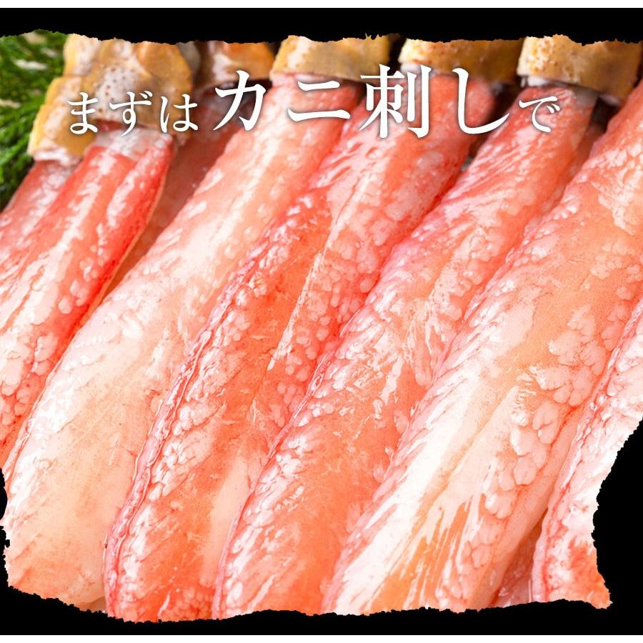 ズワイガニ しゃぶしゃぶ用 500g 20本入 ポーション カニ かに 蟹 ズワイ 歳暮 歳末 お歳暮 年末グルメ 贈答 迎春 | おさかな問屋 魚奏 | 12