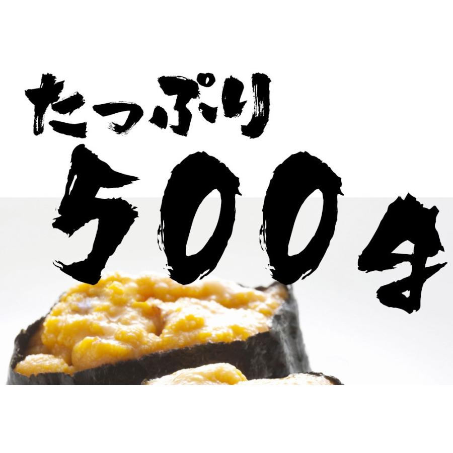 うに 雲丹 冷凍生うに 無添加 500g（100g×5P） ミョウバン不使用 AAグレード ウニ 安心・安全 うに丼2杯分 寿司 北海丼｜uosou｜11