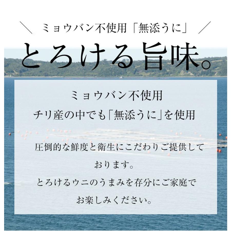うに 雲丹  冷凍生うに 無添加 700g（100g×7P）ミョウバン不使用 うに丼14杯分 寿司 北海丼 歳末 お歳暮 年末グルメ 贈答 迎春 | おさかな問屋 魚奏 | 03