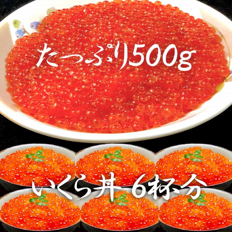 イクラ いくら醤油漬け 500g 鮭子 北海道産 国産 本いくら 業務用 母の日 父の日 敬老 在宅応援 歳末 お歳暮 年末グルメ 贈答 迎春 | おさかな問屋 魚奏 | 07