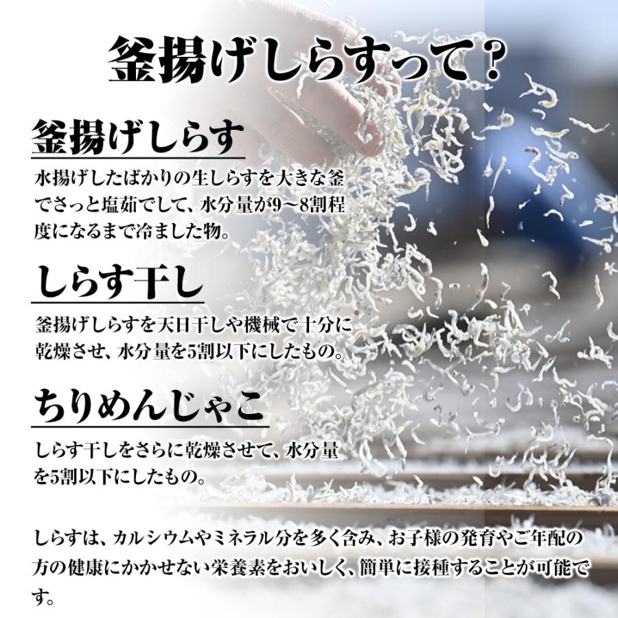 釜揚げしらす 1kg メガ盛り シラス しらす干し ちりめん じゃこ 送料無料 国産 ピザ パスタ しらす 歳末 お歳暮 年末グルメ 贈答 迎春 | おさかな問屋 魚奏 | 03