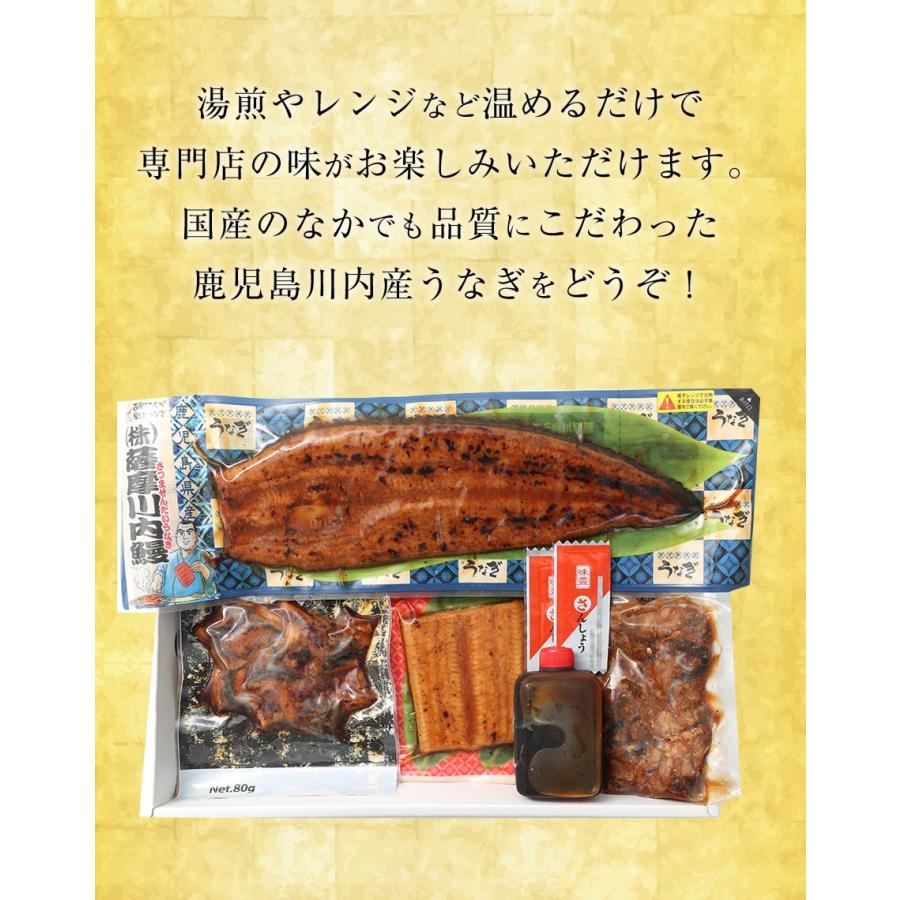 薩摩川内 国産 うなぎ蒲焼 詰合せ セット うなぎ ウナギ 鰻 活鰻 活うなぎ 養殖 土用丑の日 鹿児島 歳末 お歳暮 年末グルメ 贈答 迎春 | おさかな問屋 魚奏 | 09
