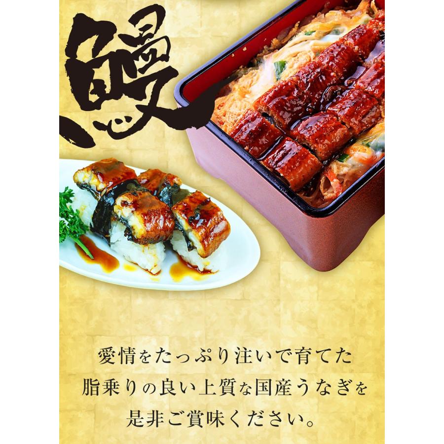 薩摩川内 国産炭火焼カットうなぎ蒲焼き 約80g×3パック 国産うなぎ 在宅 母の日 父の日 敬老 在宅 歳末 お歳暮 年末グルメ 贈答 迎春 | おさかな問屋 魚奏 | 02