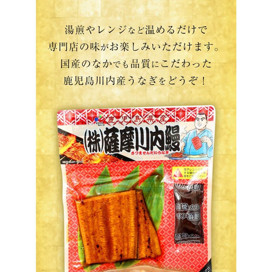薩摩川内 国産炭火焼カットうなぎ蒲焼き 約80g 国産うなぎ 在宅 母の日 父の日 敬老 在宅応援 中元 歳末 お歳暮 年末グルメ 贈答 迎春 | おさかな問屋 魚奏 | 08