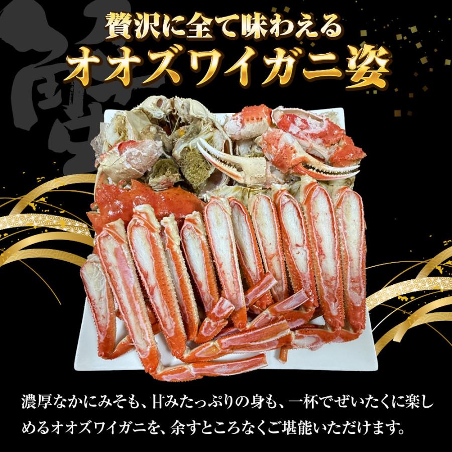 ケース販売限定特価 北海道産 浜茹で オオズワイガニ 姿 メガ盛り 4kg6尾 特大サイズ 蟹 カニ 蟹 歳末 お歳暮 年末グルメ 贈答 迎春 | おさかな問屋 魚奏 | 04