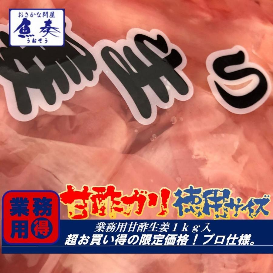 甘酢がり ガリ 甘酢生姜 平切り 業務用 漬物 業務用 1kg 徳用 激安 最安値 在宅 母の日 父の日 歳末 お歳暮 年末グルメ 贈答 迎春 | おさかな問屋 魚奏 | 02