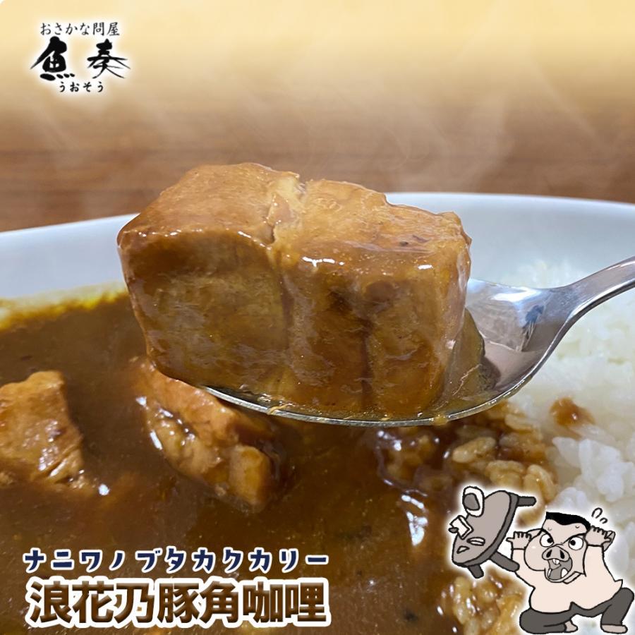 浪花乃豚角カリー ナニワノブタカクカリー 1パック 260g レトルト カレー メール便 豚角煮2 歳末 お歳暮 年末グルメ 贈答 迎春 | おさかな問屋 魚奏