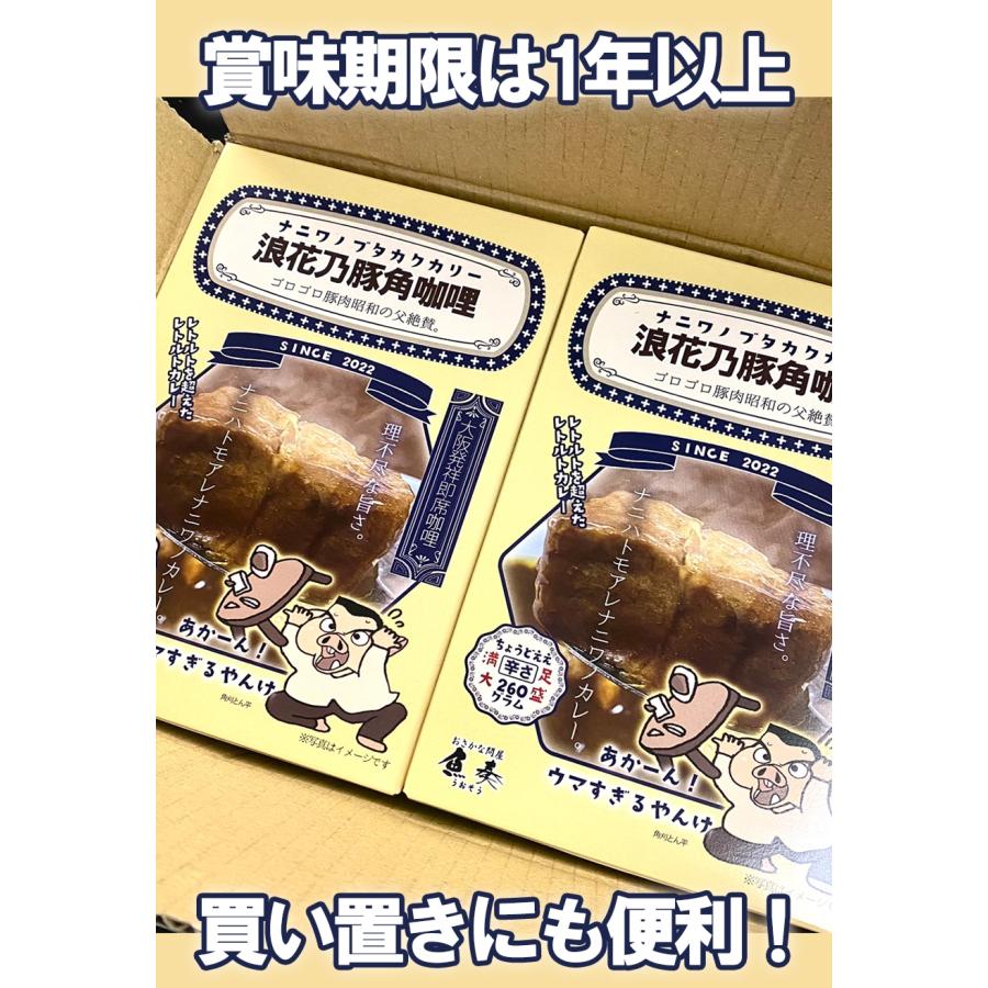 浪花乃豚角カリー ナニワノブタカクカリー 1パック 260g レトルト カレー メール便 豚角煮2 歳末 お歳暮 年末グルメ 贈答 迎春 | おさかな問屋 魚奏 | 11