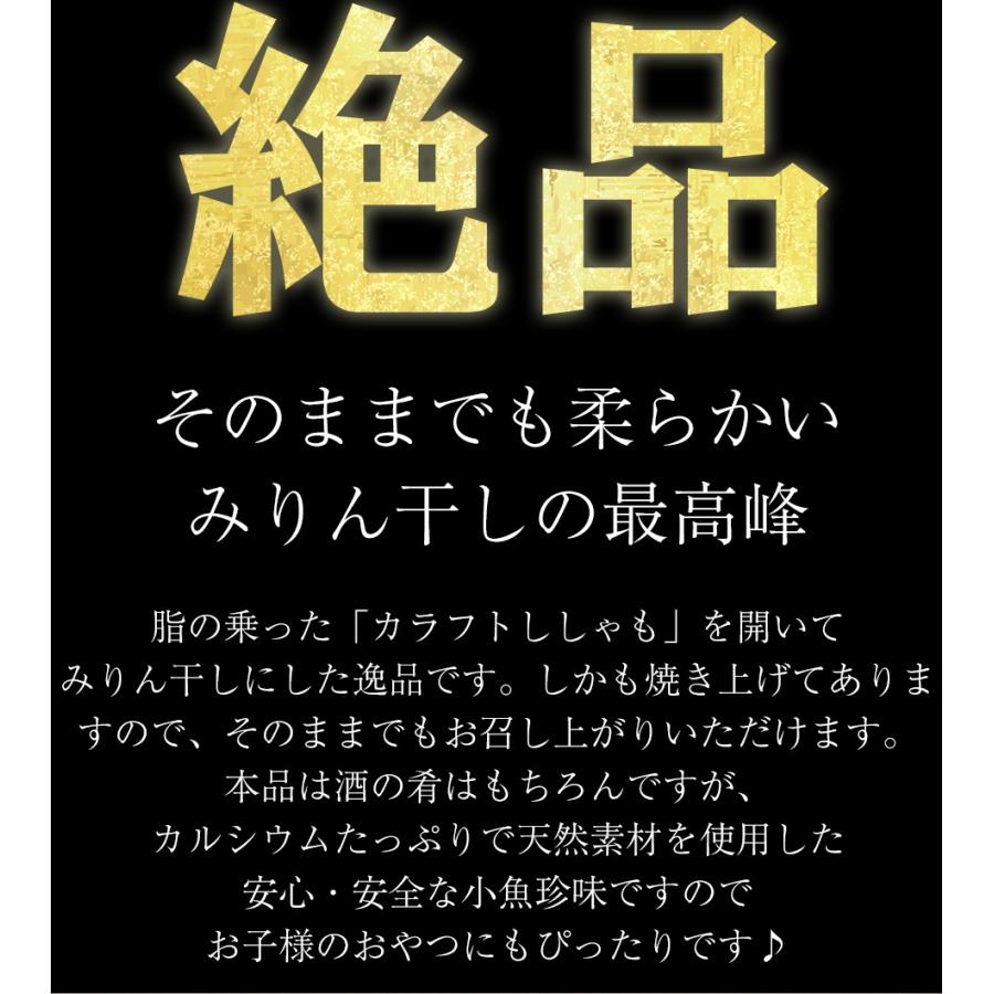 焼ししゃも シシャモ 400g みりん干し 在宅 酒の肴 ゆうパケット便 メール便 歳末 お歳暮 年末グルメ 贈答 迎春 | おさかな問屋 魚奏 | 04