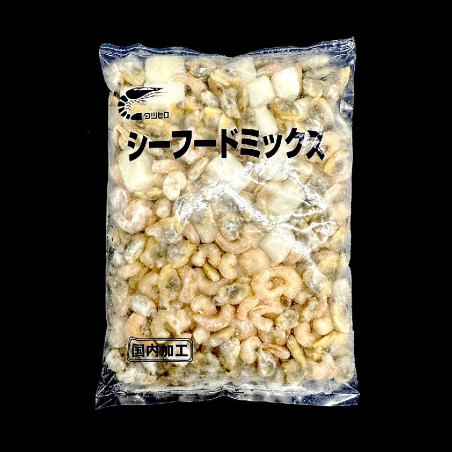 シーフードミックス 1kg 業務用 えび いか あさり エビ イカ アサリ 海老 烏賊 浅利 シーフードMIX 歳末 お歳暮 年末グルメ 贈答 迎春 | おさかな問屋 魚奏 | 12