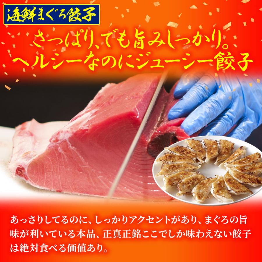 究極のまぐろ餃子 & 海老餃子 セット 100粒（各50粒づつ×2袋） 餃子 ぎょうざ ギョウザ 歳末 お歳暮 年末グルメ 贈答 迎春 | おさかな問屋 魚奏 | 06