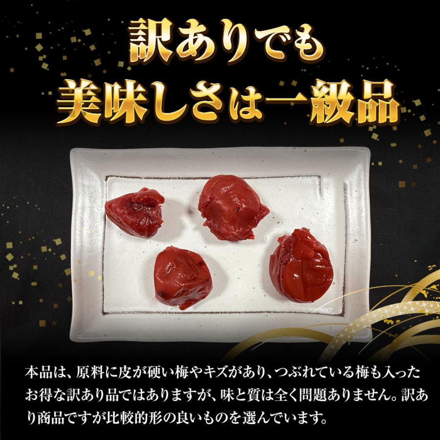すこし訳あり 紀州南高梅 しそ梅 1kg 梅干し うめ ウメ 梅 徳用 大容量 南高梅 塩分10％ つぶれ 歳末 お歳暮 年末グルメ 贈答 迎春 | おさかな問屋 魚奏 | 04