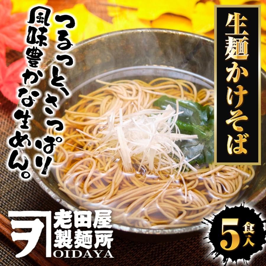 年越しそば 生麺かけそば 5食 生めん そば 100g×5玉 蕎麦 ソバ 生そば 日本蕎麦 ポスト投函 生麺 簡単 歳末 お歳暮 年末グルメ 贈答 迎春 | おさかな問屋 魚奏 | 01