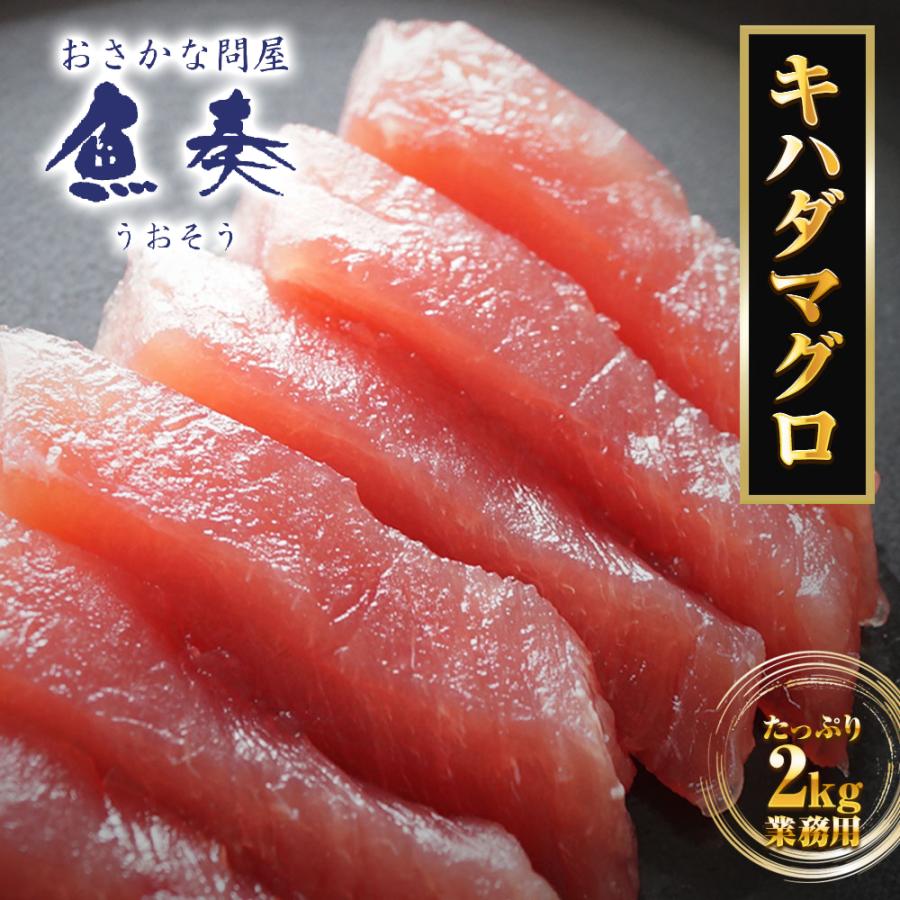 まぐろ 2kg お造り用 マグロ 短冊 鮪 まぐろ キハダ 黄肌鮪 きはだ 訳あり 送料無料 生食用 太平洋 歳末 お歳暮 年末グルメ 贈答 迎春 | おさかな問屋 魚奏