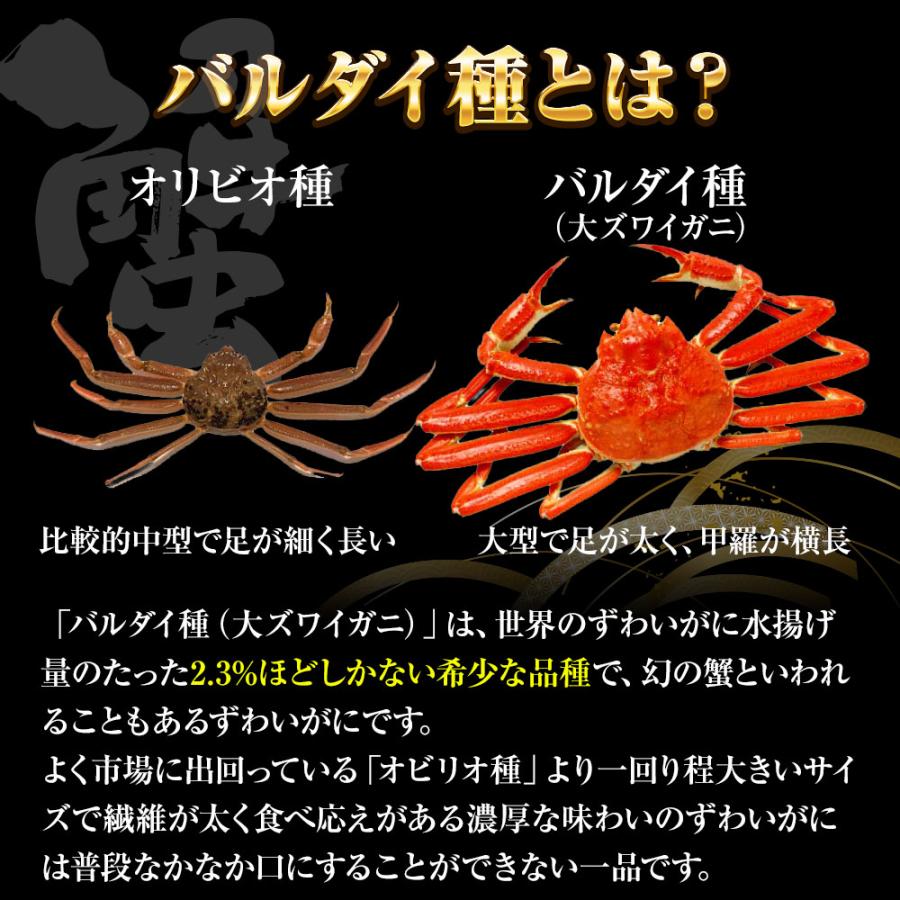 ずわいかに カット済み 5R 3kg バルダイ 特大サイズ かに カニ 蟹 ニッスイ 青箱 ずわい蟹 鮮凍かに 歳末 お歳暮 年末グルメ 贈答 迎春 | おさかな問屋 魚奏 | 06