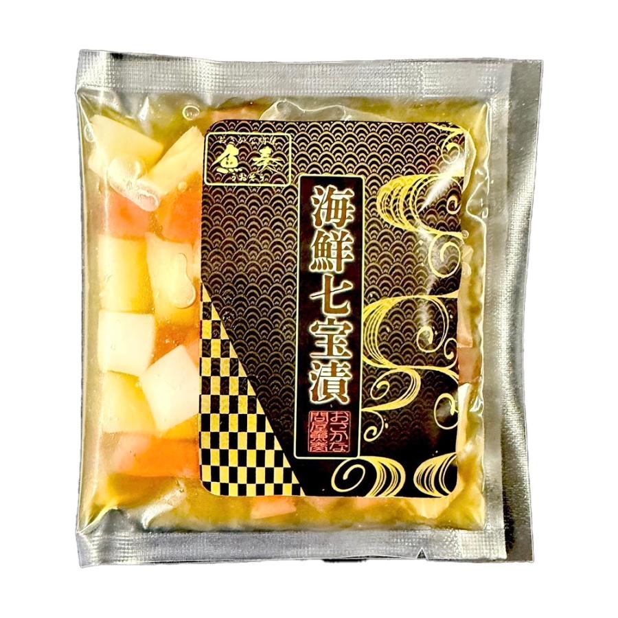海鮮七宝漬 90ｇ×8パック 海鮮丼の具 流水解凍 鮪 烏賊 鯛 八町 環八 平目 縞鰺 7種の海鮮 簡単便利 歳末 お歳暮 年末グルメ 贈答 迎春 | おさかな問屋 魚奏 | 18