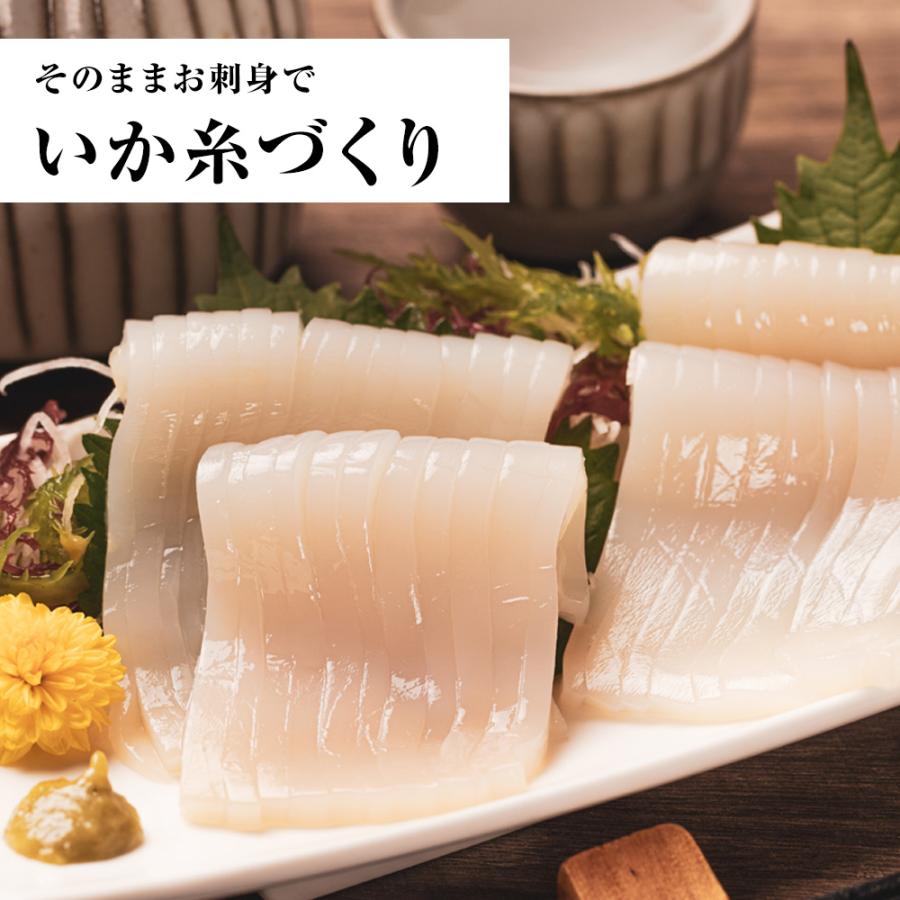 まついか糸造り 1パック（250ｇ） いか イカ 烏賊 5柵 3〜5人前 いか刺身 いか造り イカ刺身 糸造り 歳末 お歳暮 年末グルメ 贈答 迎春 | おさかな問屋 魚奏 | 07