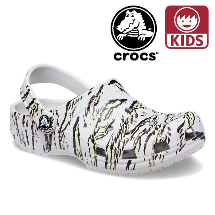 クロックス サンダル キッズ クラシック カモ クロッグ クロッグ CROCS 207594 1FT 子供用 マルチカラー CROCS